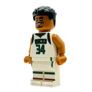 GIANNIS #34 Basketball Player Minifig made using LEGO parts