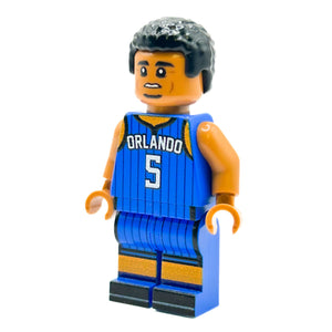 PAOLO #5 Orlando Basketball Player Minifig made using LEGO parts