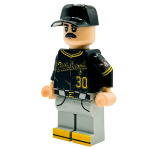 Paul #30 Pittsburgh Baseball Player Minifig made using LEGO parts
