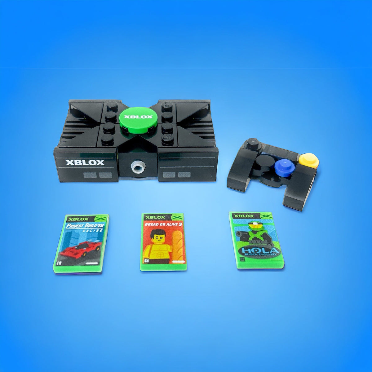 XBLOX 2001 - Custom Classic Video Game Console Set made with LEGO
