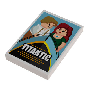 Titanic Movie Tile on LEGO element