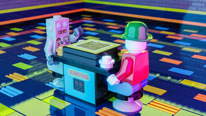 Custom LEGO Blockey Kong Cocktail Arcade for Minifigures