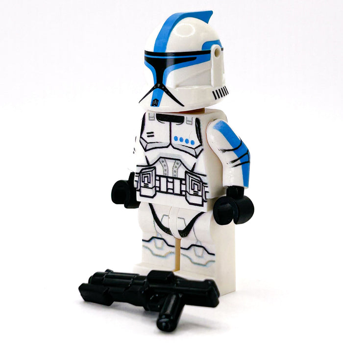 Custom Lieutenant Clone Trooper (Dark Azure, Phase 1) Minifig  - B3 Customs