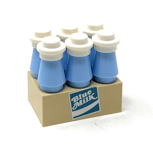 Custom LEGO Blue Milk 6-Pack