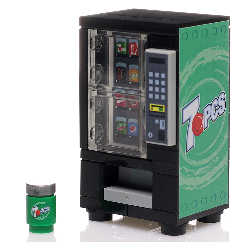 Lego7up Custom 7 Pieces Soda Vending Machine made using LEGO parts - B3 Custom ...