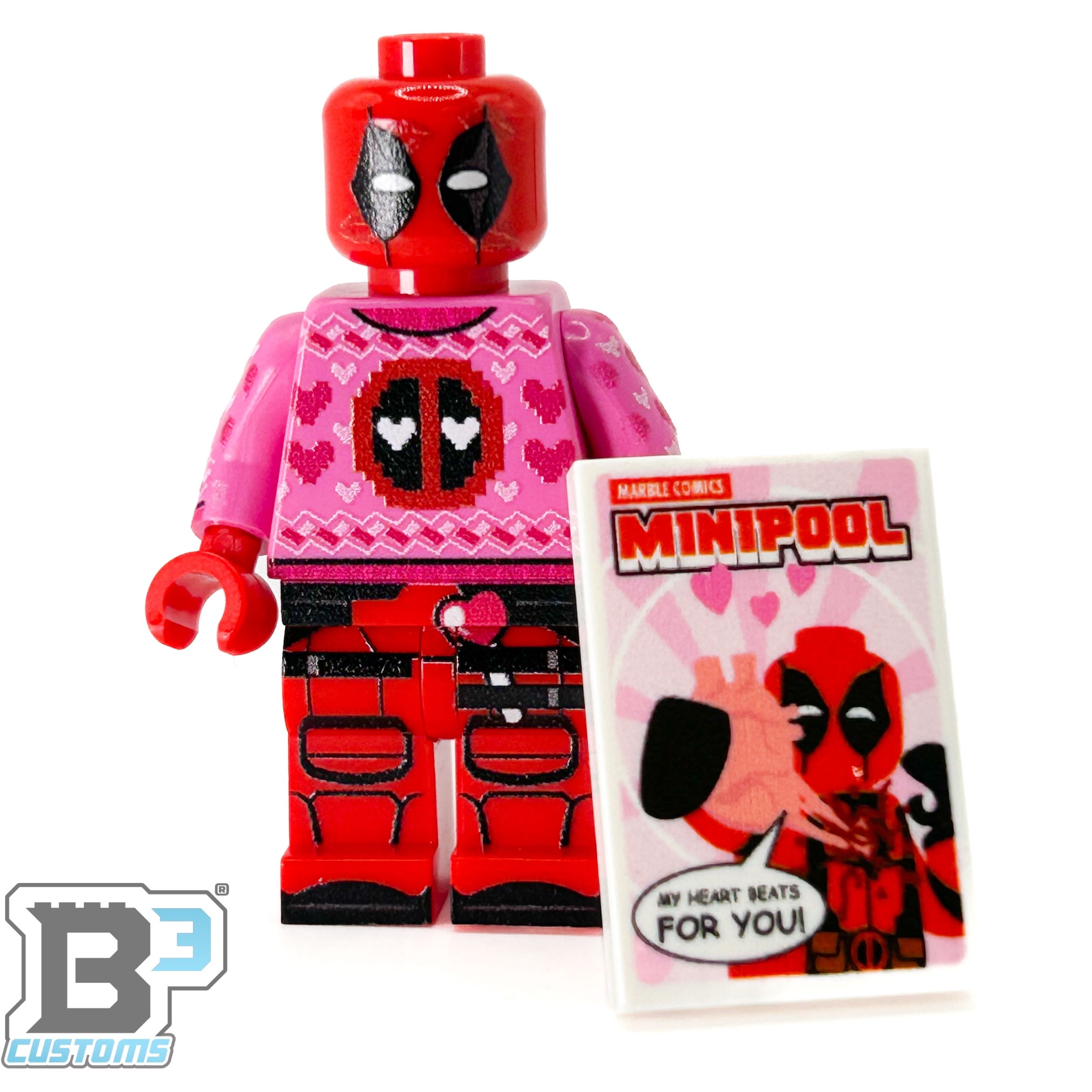 Valentine's Day Lovepool Minifig – B3 Customs