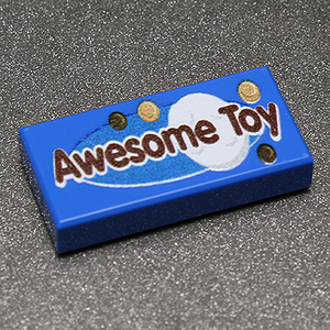 B3 Customs® Awesome Toy - Custom Printed 1x2 Tile