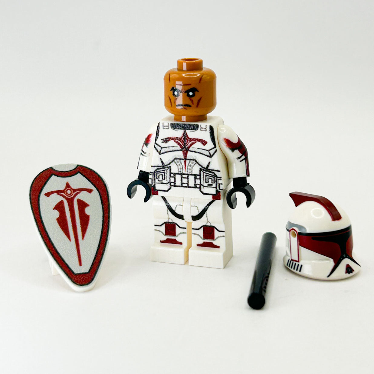 Riot Clone Trooper (Phase 1) Minifig made using LEGO parts B3