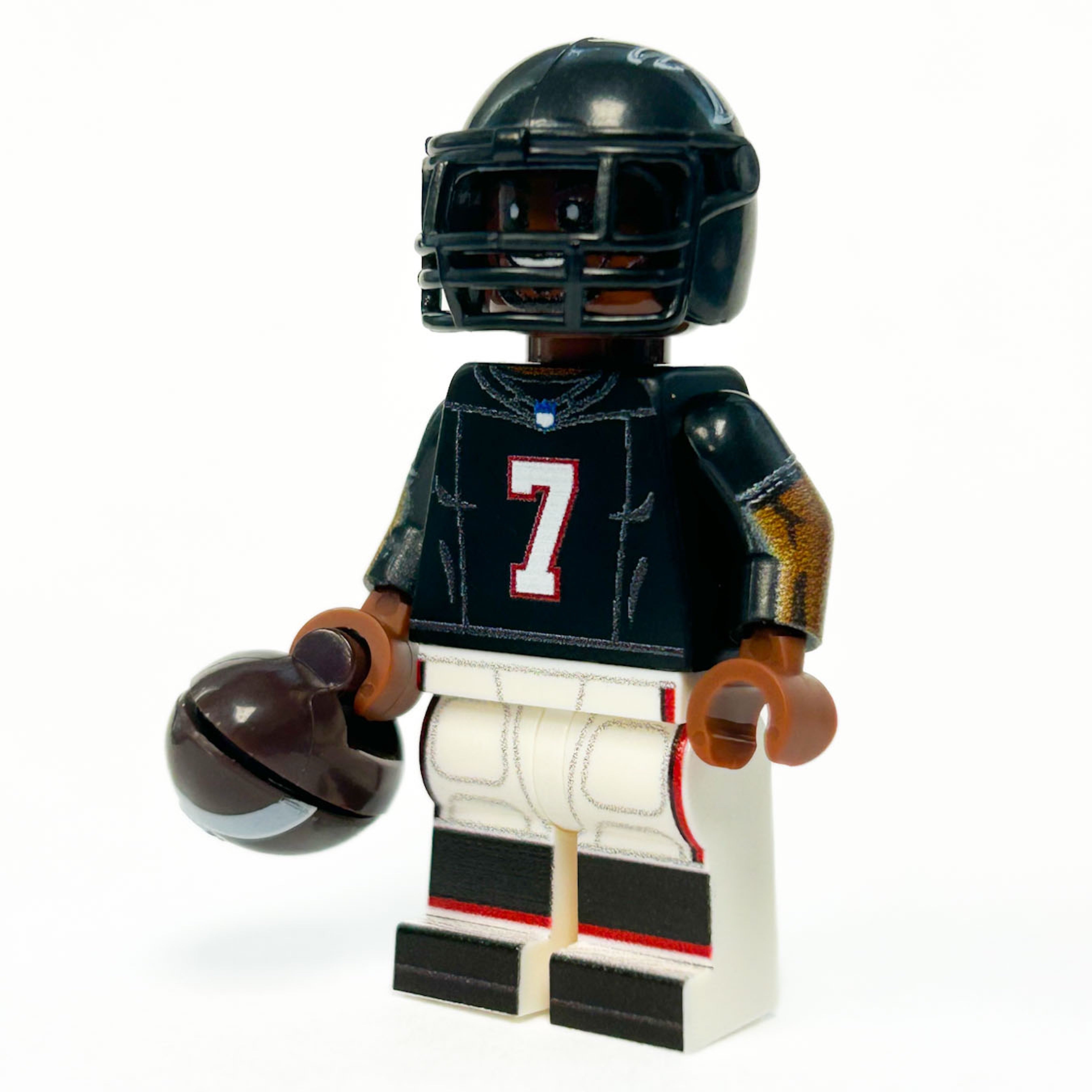 auburn football helmet lego #7 RB Atlanta Football Player Minifig
