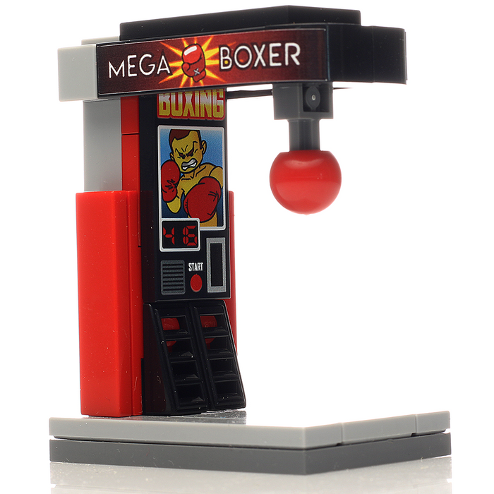 Arcade Boxing Game Machine made using LEGO Parts - B3 Customs