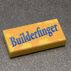 Builderfinger - B3 Customs® Printed 1x2 Tile