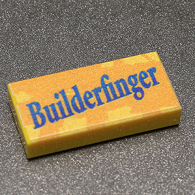 Builderfinger - B3 Customs® Printed 1x2 Tile