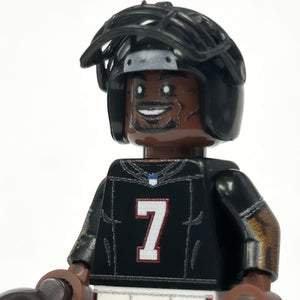 #7 RB Atlanta Football Player Minifig made using LEGO parts