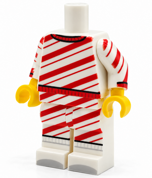 Custom LEGO Candy Cane Minifig PJs
