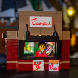 Custom LEGO Chick-Fil-A Food Stand City