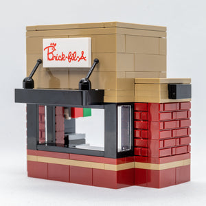 Custom LEGO Chick-Fil-A Food Stand City Build