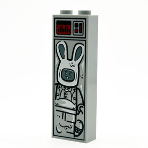 Custom LEGO Easter Bunny in Carbonite Brick