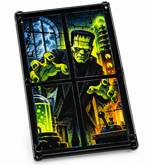 Custom LEGO Frankenstein Monster Halloween Window 4x6