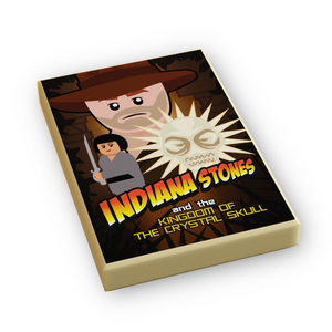 Custom LEGO Indiana Jones Kingdom of the Crystal Skull Movie Tile