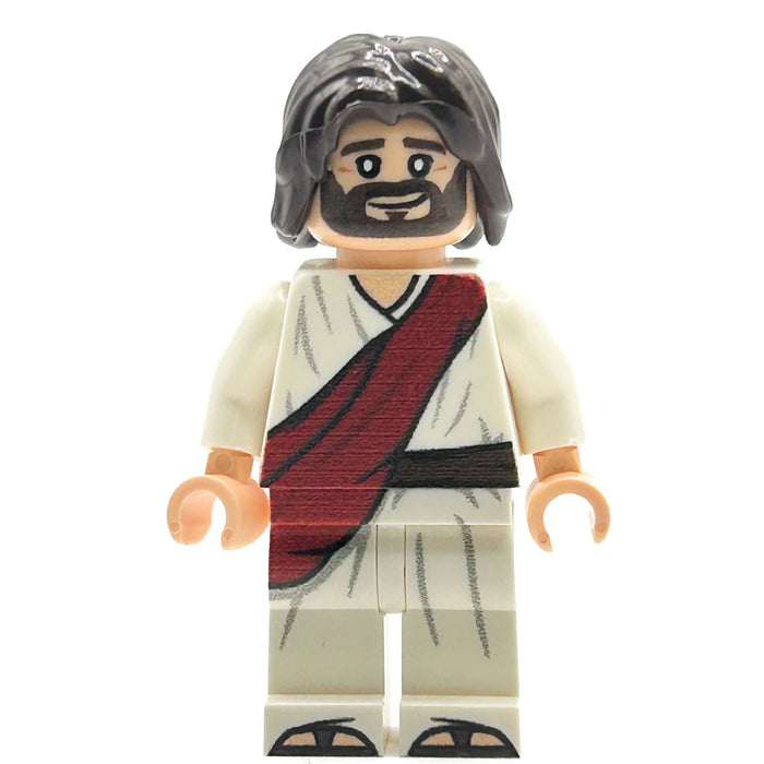 Jesus (Red Sash) Minifig made using LEGO parts