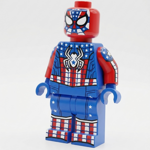 Custom LEGO Patriotic Spiderman 250 Minifig