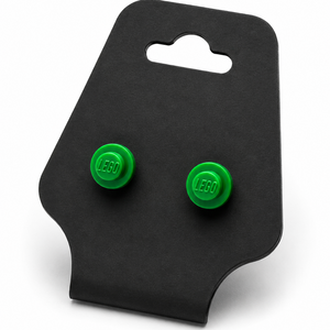 Custom LEGO Stud Earrings Green