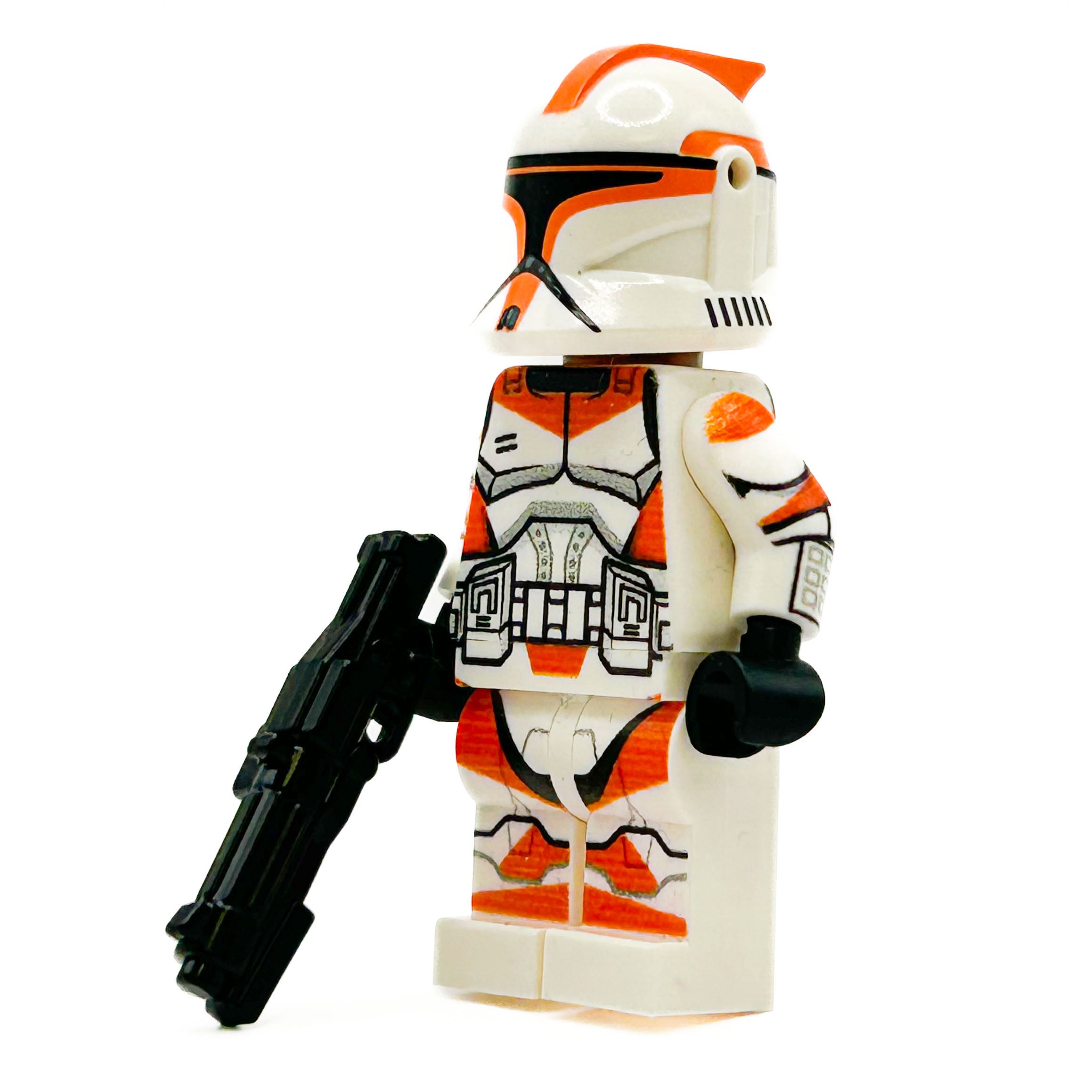 212th Clone Trooper (Orange, Phase 1) Minifig – B3 Customs