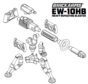 EW-10HB, Heavy Repeating Blaster Pack - BrickArms
