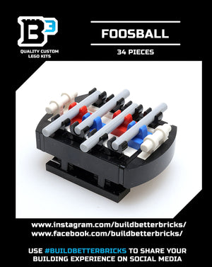 Foosball Table B3 Customs Arcade Building made using LEGO parts