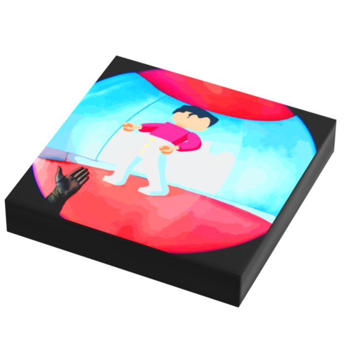 Harry Tiles, File Line - B3 Customs Music Album Cover (2x2 Tile