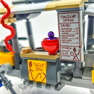SW Rathtar Meat Food Skiff Set made using LEGO parts - B3 Customs