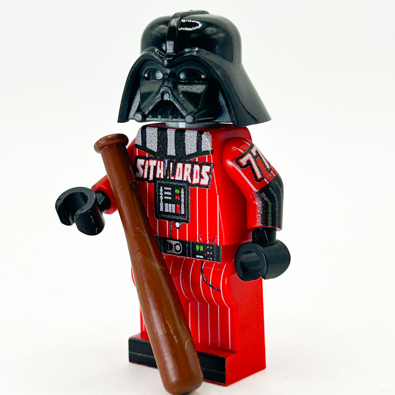 Minifig Darth Vader Bianco Custom – Fatto A Mano, Stampato, Per Mattoncini Compatibili Star Wars - 3