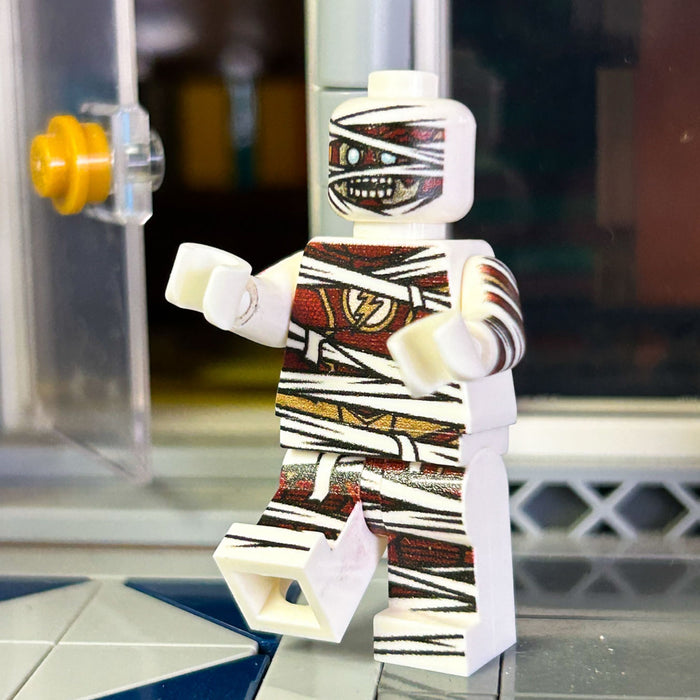 RED SPEEDSTER as Mummy Minifig made using LEGO parts