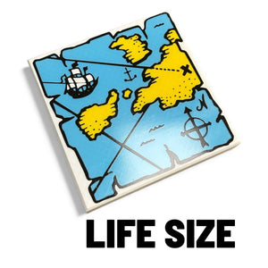 Life-Size 90s Pirate Map Tile / Cosplay