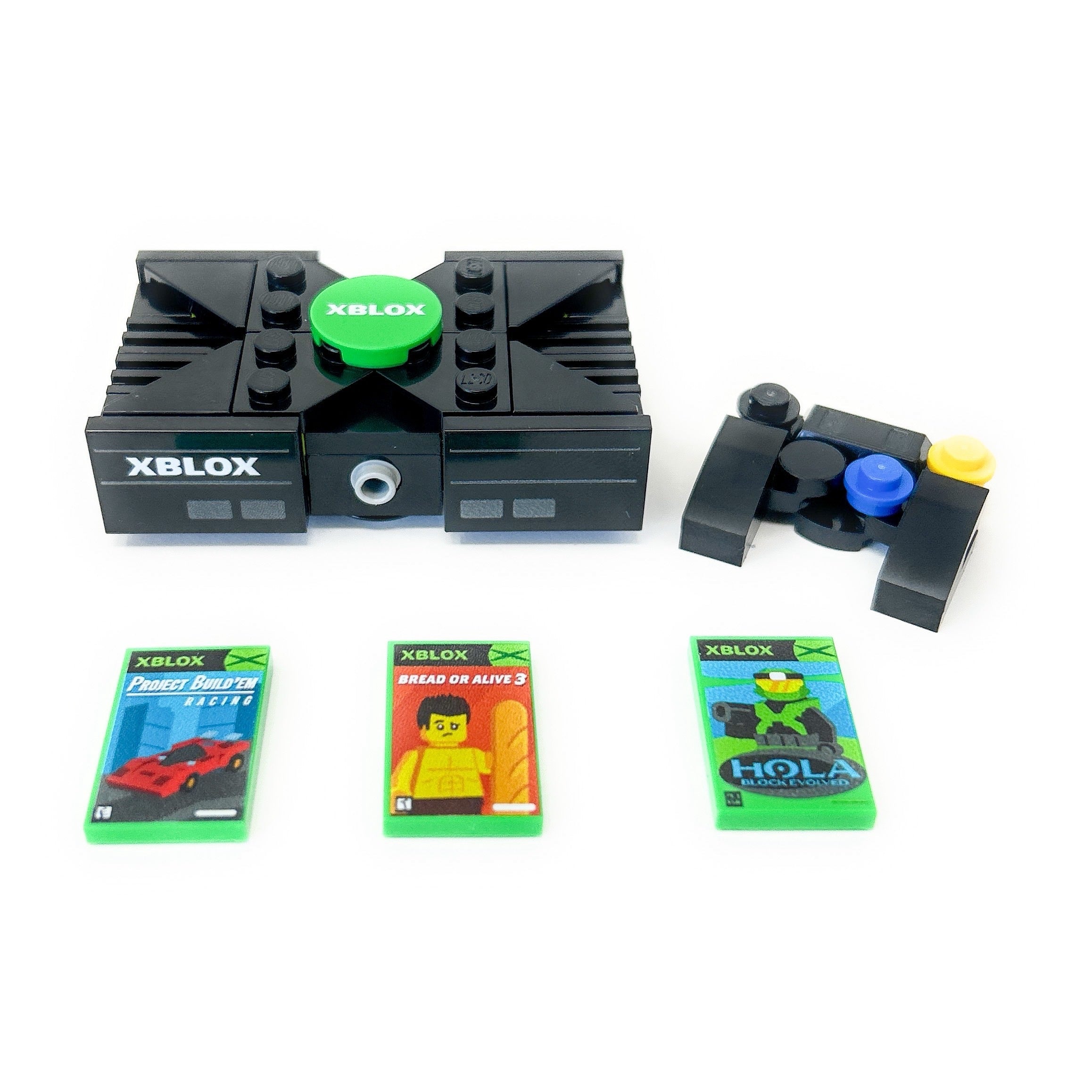 XBLOX 2001 Custom Classic Video Game Console Set made with LEGO