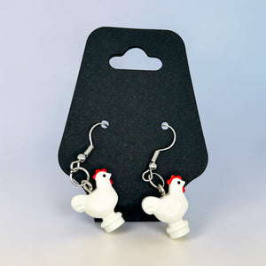 Chicken Earrings