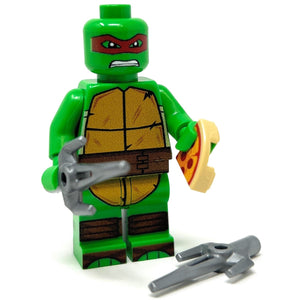 Raph Red Fighter Turtle - Custom Minifig made using LEGO parts