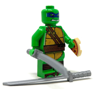 Leo Blue Fighter Turtle - Custom Minifig made using LEGO parts