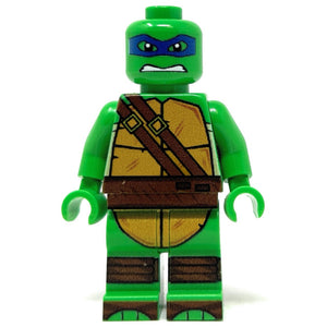 Leo Blue Fighter Turtle - Custom Minifig made using LEGO parts