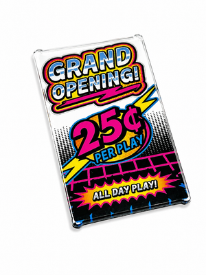 Grand Opening Arcade 4x6 Glass Window