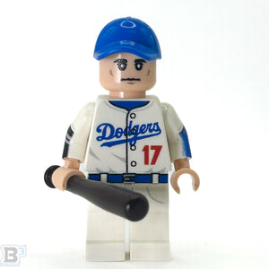 #17 Othani LA Baseball Player Minifig made using LEGO parts - B3 Customs