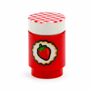 Custom Jar Strawberry Jelly made with LEGO parts