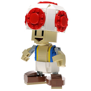 Custom Super Mushroom Head Figure made using LEGO parts - B3 Customs