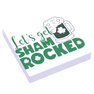 Let's Get Shamrocked St. Patrick's Day - B3 Customs® Printed 2X2 Tile