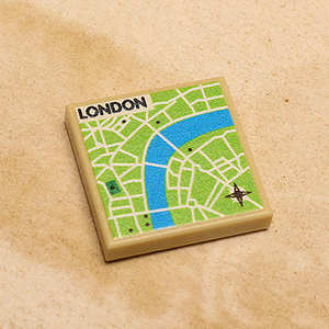 B3 Customs® London, England Map (2x2 Tile)
