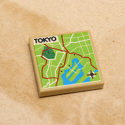 B3 Customs® Tokyo, Japan Map (2x2 Tile)