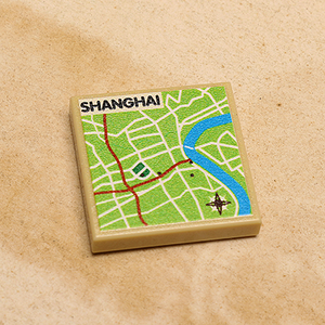B3 Customs® Shanghai, China Map (2x2 Tile)