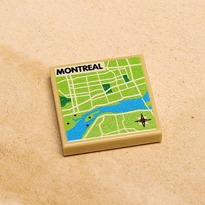 B3 Customs® Montreal, Canada Map (2x2 Tile)