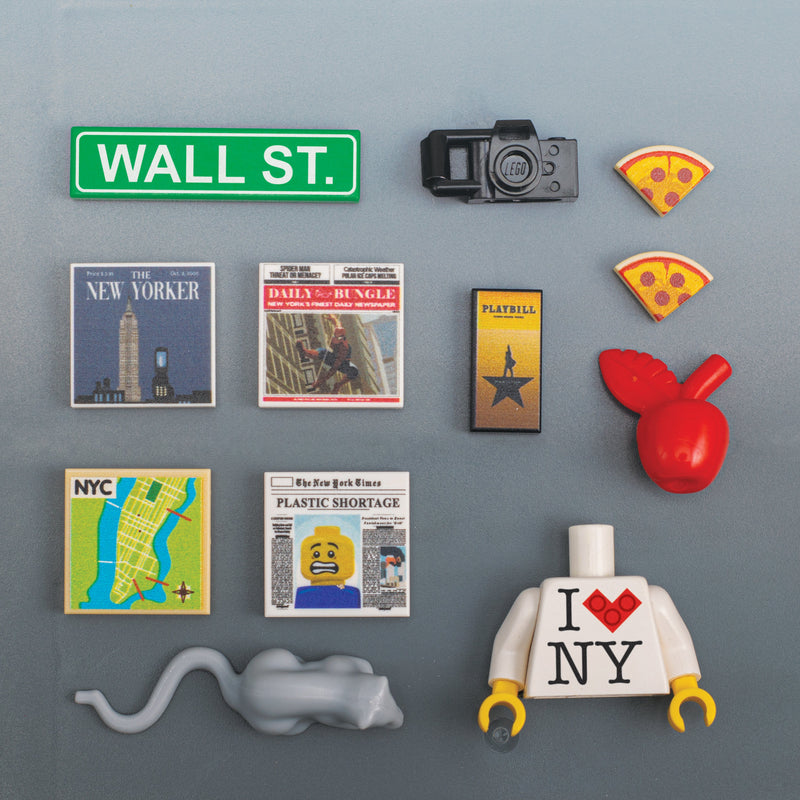 Quaderno In Scala Per Minifigure LEGO&reg; (compatibile) - Stampa Personalizzata Nera - Accessorio Brick City