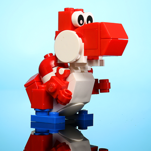 Friendly Red Dino - Custom Set made using LEGO parts